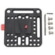 thumbnail image 1 of V PlacA de Batería de Montura, V PlacA de Liberación Rápida de Bloqueo 1/4 en 3/8 EN AGUJEROS DE TORNILLO FIRMA CNC Procesamiento para Fotografía para la Cámaina, 1 of 7