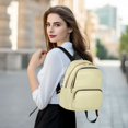 thumbnail image 6 of JIALIOU Mini Backpack Purse for Women Quilted Casual Daypack Small Travel Shoulder Bag, Pale Yellow, 6 of 7