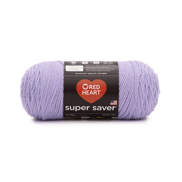 Lot 2 Red Heart Yarn Super Saver Amethyst Purple 364 Yards Worsted Please  Read.