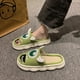 thumbnail image 5 of Zapatillas de lino para mujer para interior de verano, transpirables y sin olor, silenciosas para los pies y el suelo, de algodón para primavera y otoño., 5 of 5