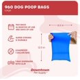 thumbnail image 2 of GFDYREE 960 Pet Waste Bags, Dog Waste Bags, Bulk Waste Bags on a roll, Clean up Waste bag refills - (Color: Rainbow of Colors) + FREE Bone Dispenser, by, 2 of 7