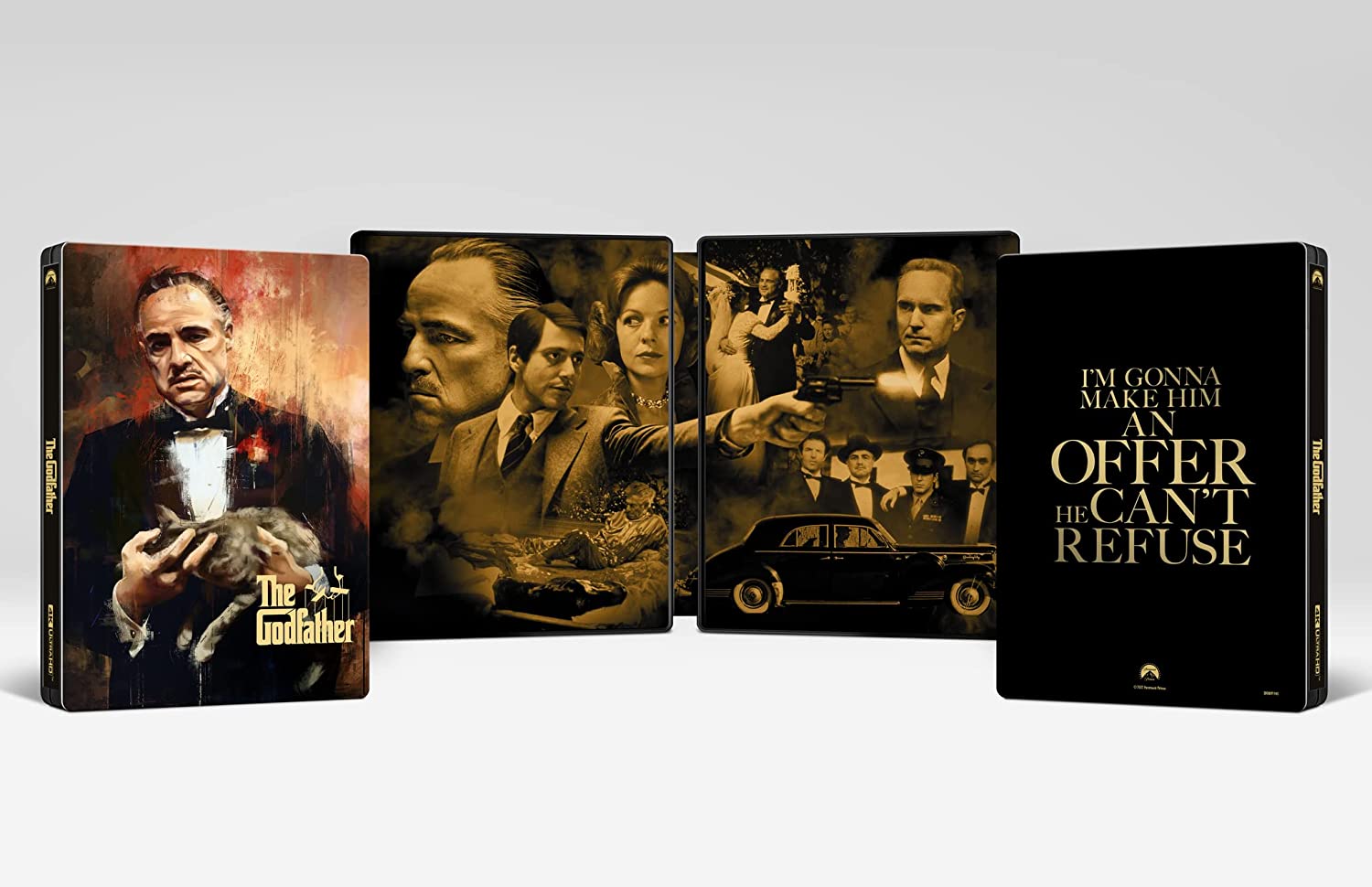 Godfather Steelbook Bundle (Walmart Exclusive) (4K Ultra HD) (Walmart Exclusive), Exclusive Bundle, Drama