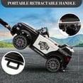 thumbnail image 3 of GloryStar 12V Kids Police Car Ride On Toy with Remote Control, Battery Powered Electric Vehicle for Toddlers, Intercom, Flashing & LED Lights, Spring Suspension, 3 of 8