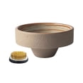 thumbnail image 1 of Plato de cerámica retro chino de base baja for arreglos florales con bandeja antigoteo de mesa Kenzan, 1 of 5