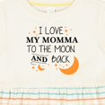 thumbnail image 4 of Inktastic I Love My Momma to the Moon and Back Girls Baby Dress, 4 of 5