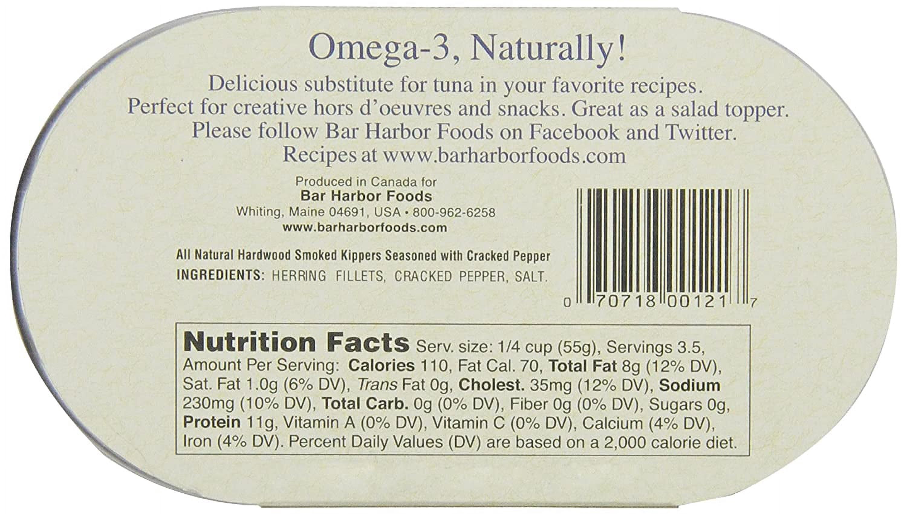 Bar Harbor Wild Herring Fillets, Cracked Pepper, 6.7 Ounce (Pack of 12)