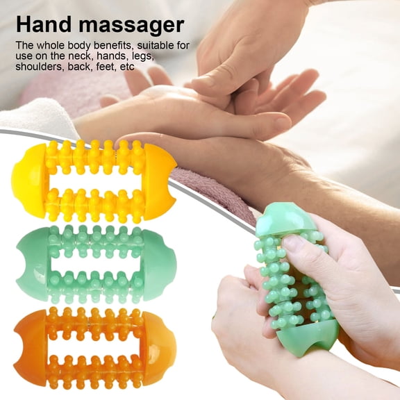sunsanly Handheld Finger Massager Portable Deep Tissue Sore Muscles Recovery Physical Therapy Shoulder Arm Neck Back Feet Hand Full Body Massage Tool