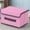 Pink, variant on Ikohbadg Storage Box with Lid, Foldable Fabric Storage Containers, Stylish Non-Woven Clothes Organizer, Ideal for Home, Living Room, Bedroom, 2 Pack