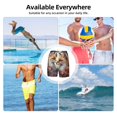 thumbnail image 6 of Yiaed Romantic Flower Fox Print Mens Swim Trunks Bathing Suit Compression Liner Beach Swim Shorts Swimwear Quick Dry Zipper Pocket No-Chafing Board Short-Small, 6 of 6