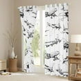 thumbnail image 3 of jejeloiu Retro Sketch Airplane Blackout Curtains Set of 2 (52x84 Each),Vintage Aircraft Theme Window Curtains,White Gray Curtains and Drapes For Boys Kids,Super Cozy Room Decor, 3 of 6