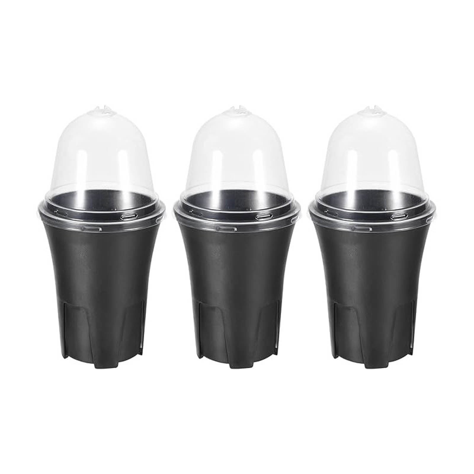6 Pc Plastic Nursery Pots, Small Flower Starter Planters with Drainage Holes, Lightweight and Reusable for Seedlings, Cuttings, Indoor and Outdoor Gardening, Succulent Cultivation
