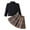 Black, variant on Sngxgn Kids Toddler Baby Girl Fall Winter Outfit Long Sleeve Pompom Shirt Sweater Top Skirt(Brown,120)