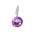 thumbnail image 1 of Kearding 12 Uds. Ganchos redondos para cortina de ducha, diamantes de imitación acrílicos, pantalla para ventana de baño, barra para cortinas, gancho Tratamientos de ventanas violeta Kearding HA0894-02B, 1 of 6