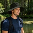 thumbnail image 5 of Bpyeka Men's Wide Brim Sun Hat, UPF 50+ Polyester Fishing & Hiking Bucket Hat, One Size, 5 of 6
