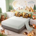 thumbnail image 5 of Erosebridal Elephant Twin Bedding for Boys Girls, Baby Elephants Bedding Comforter Set, Gray Reversible 7pcs, 5 of 6