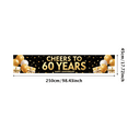 thumbnail image 3 of LUUFILx 60th Birthday Backdrop Banner Party Decoration Cheers to 60 Years Background Decorations Celebration Event Supplies Photography Props, 3 of 8