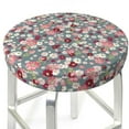 thumbnail image 3 of KLL Daisies Flowers Round Bar Chair Cushion Cover 12 inch ,Bar Stool Protector with Elastic, Soft Washable, 3 of 6
