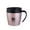 Rose Gold, variant on Jubipavy Stainless Steel Coffee Mug Insulated Double Wall Water Cup With Lid Water Cup with Handle Portable Small Capacity Cup