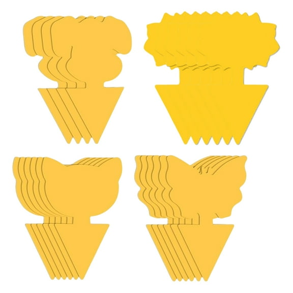 Yucurem 40Pcs Yellow Sticky Bug Traps Protect The Plant Insect Traps Fungus Gnat Killer Garden Protective Gear