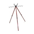 thumbnail image 2 of DYNWAVECA Fishing Rod Holder for All Terrains Rod Rack 7 Fishing Rods Tripod Foldable Portable Practical Telescopic Fishing Rods Stand 2 Sections Red, 2 of 10