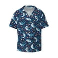 thumbnail image 3 of Goofa Sea Sharks Printed Men's Casual Short-sleeved Shirt,Lightweight Breathable Button-down,Summer Casual men's top,Versatile Fashion shirt-XX-Large, 3 of 7