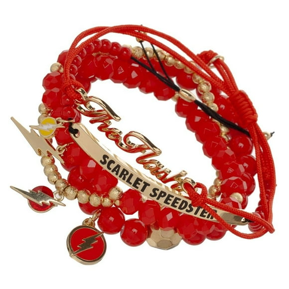 Bracelet - Marvel - Flash Icon Arm Party Set New Licensed bv6r8fdco