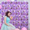 thumbnail image 2 of Artificial Flowers Wall Arrangement 12pcs Purple Simulation Flower Panels for Decoration Backdrop DIY Wedding Home Party Decor, 2 of 8