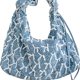 thumbnail image 3 of Dumpling Underarm Monedero Crescent Bolso Hombro Mujer Casual Denim Gran Capacidad, 3 of 9