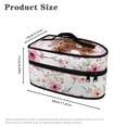 thumbnail image 6 of HELLHERO Pink Floral Cow Protective Travel Steamer Storage Bag with Handle Travel Iron Organizer, Bag Only, 6 of 6