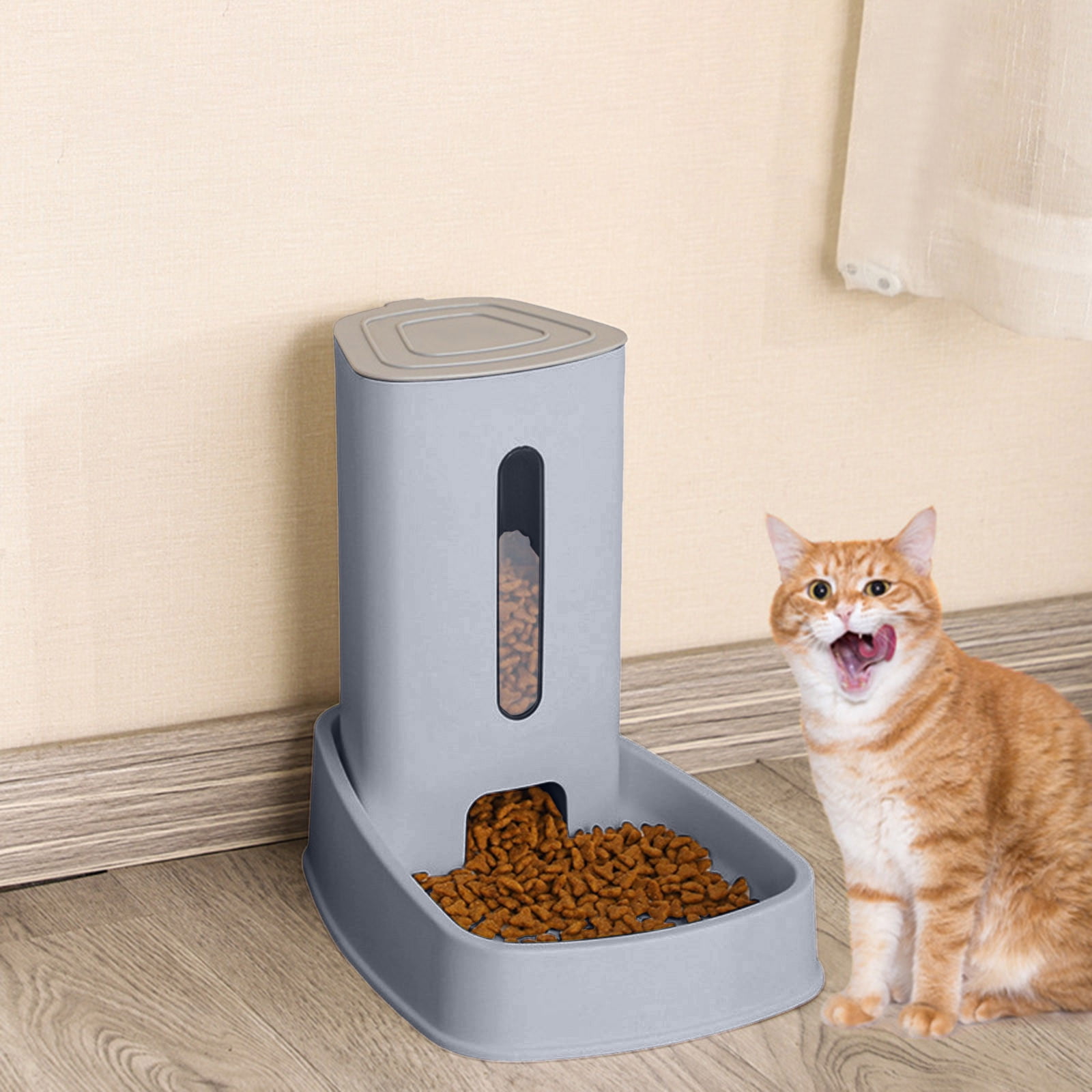 Automatic Cat Dog Feeder and Water Dispenser Material Large Capacity Indoor Pet Feeding System