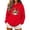Red Sweatshirts, variant on Jsaierl Halloween Sweatshirts for Women Cute Ghost Graphic Pullover Hoodies Stretch Classic Long Sleeve Sweater Tops Halloween Clothes, Sizes S-2XL