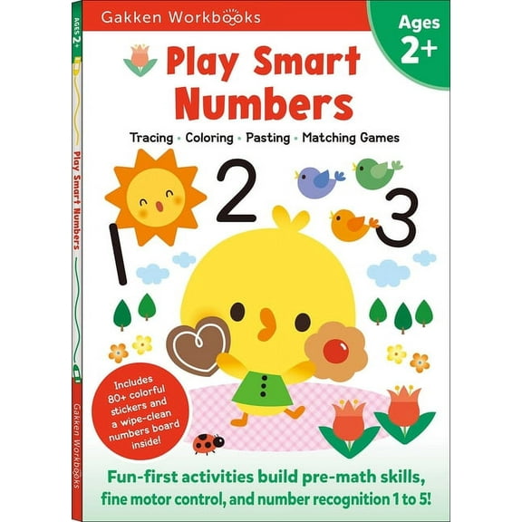 Play Smart Play Smart Numbers Age 2 : Preschool Activity Workbook with Stickers for Toddler Ages 2, 3, 4: Learn Pre-Math Skills: Nu, (Paperback)