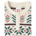 thumbnail image 2 of The Children's Place Baby And Toddler Long Sleeve Fairisle Thermal Henley PJs, Sizes 0-3M-5T, 2 of 4