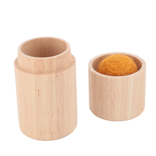 Caja De Madera Para Agujas De Coser, Multifuncional, Portátil, Para Manualidades, Soporte Para Agujas De Coser, Patrones Grabados, Gran Capacidad, Caja De Agujas De Coser