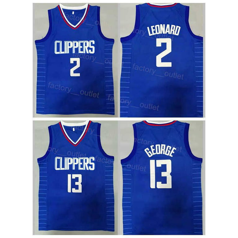 NBA_ Men Top Basketball Paul George Jersey 13 Kawhi Leonard 2 For Sport  Fans Breathable Pure Cotton Team Color Grey White Bl''nba''jerseys 