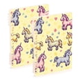 thumbnail image 2 of Ckdifva Cute Pixel Unicorns A5 Ring Binder Notebook Journey Note Diary College Ruled Study 60 Pages, 2 of 8