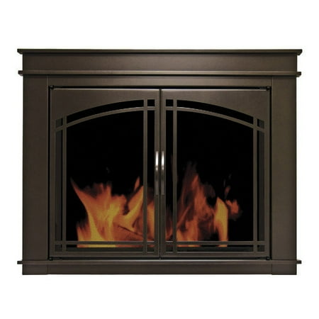 Pleasant Hearth Fenwick Cabinet Fireplace Screen And Arch