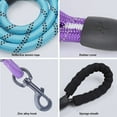 thumbnail image 2 of SURJDE SK Depot® 5ft Extra Strong Heavy Duty Dog Leash, Reflective Rope, Durable Metal Clasp Paracord for Large Dogs (Purple, 1 Dog Leash), 2 of 7