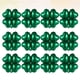 thumbnail image 4 of KAKOWELY 24 globos de aluminio creativos para el Día de San Patricio, con forma de corazón y trébol, adorno para fiesta (verde), 4 of 5