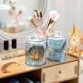 thumbnail image 6 of Gray Fish Pattern Cotton Swabs Cans Translucent Plastic Canisters Dustproof Lid for Bathroom Storage, 6 of 7