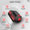 thumbnail image 4 of 2PACK 20V MAX Lithium-ion Battery for Black and Decker 20 Volt 8.0Ah LBXR20 LB20, 4 of 10