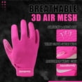 thumbnail image 6 of HANDLANDY Football Gloves Men, Sticky Wide Receiver Grip Gloves, Hot Pink Stretch Fit Football Gloves Adult, 6 of 7