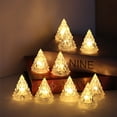 thumbnail image 1 of Paquete de 24 piezas, lámpara decorativa navideña de cristal con luz cálida, luz nocturna pequeña LED para interiores, sala de bodas, ambiente romántico, decoración interior, 1 of 5