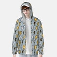 thumbnail image 2 of Balery Lightning Bolts Sudadera ligera de manga larga con capucha y protección solar UPF 50+ para hombre y mujer, ideal para pesca y running-3X-Large, 2 of 7