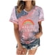thumbnail image 2 of Camiseta de mujer, divertida y linda camiseta de manga corta, camiseta teñida con lazo, blusa, regalo para mujer Fridja  ghk4402, 2 of 6