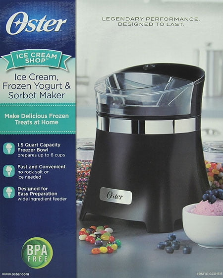 Oster 1.5 qt Gel Canister Ice Cream Maker 