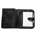 thumbnail image 3 of Black Micro-Fiber Tri-fold Organizer Bible Cover, 3 of 8