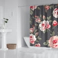 thumbnail image 3 of Waterproof Pioneer Shower Curtain 84x72 Inch Polyester Unique Colorful Floral Shower Curtain for Bathroom Hotel Home Decor with 12 Plastic Hooks, 3 of 5