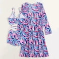 thumbnail image 3 of Traje de baño Conjunto de bikini para mujer Trajes de baño sexy de 3 piezas con cubierta de manga larga (Púrpura M) Cgtredaw Púrpura T M para Mujer, 3 of 7