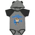 thumbnail image 3 of Inktastic I'm the Little Brother with Cute Monkey Boys Baby Bodysuit, 3 of 5